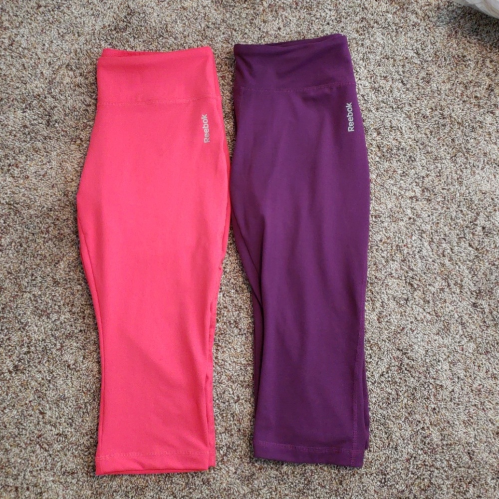 2 Reebok Capri Leggings